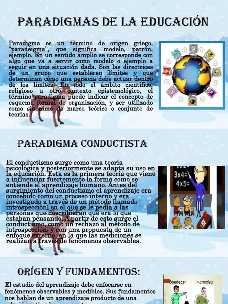 Paradigmas de La Educación | Descargar gratis PDF | Paradigma | Aprendizaje