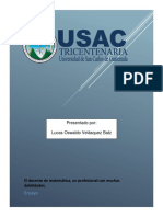 El Docente de Matemática Un Profesional Con Muchas Debilidades