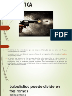 Balística interna y externa: estudio de armas de fuego