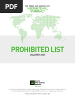 Prohibited List: International Standard