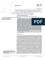On the Equality of Electric Power Fractal Dimension and Capillary Pressure Fractal Dimension for Characterizing Shajara Reservoirs of the Permo-Carboniferous Shajara Formation