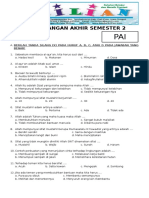 Soal UAS PAI Kelas 3 SD Semester 2 Dan Kunci Jawaban