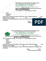 Surat Keterangan Sakit 2015