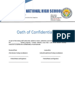Oath of Confidentiality