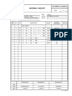 Material Take-Off: Weight SEQ NO. QTY Unit Description