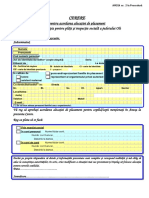 Cerere Alocatie Plasament