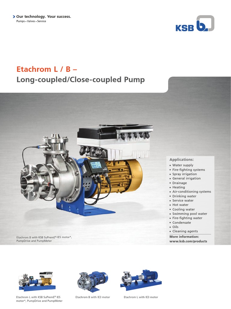 KSB Pumps Co. Eta Chrome PDF Pump Air Conditioning