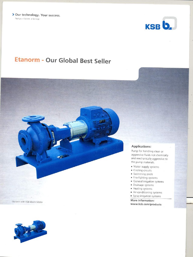 KSB Pumps Co. Etanorm PDF