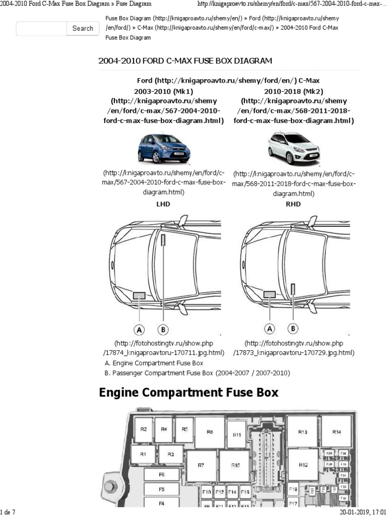 04 10 Ford C Max Fuse Box Diagram Fuse Diagram Computacao E Tecnologia Da Informacao Science