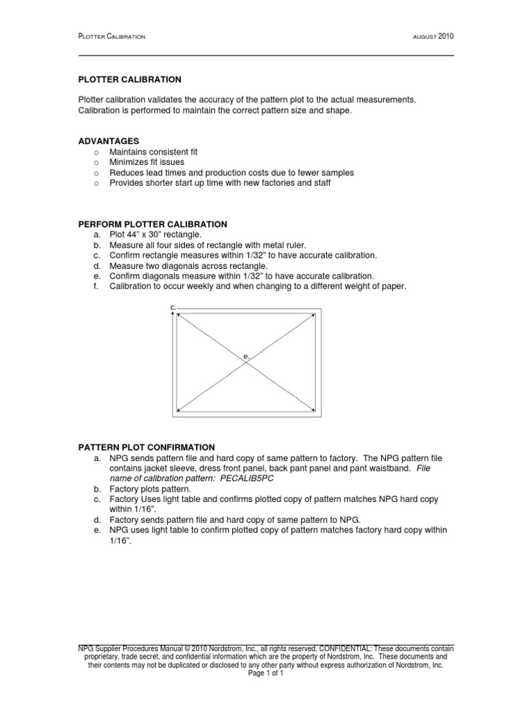 Plotter Calibration: Name of Calibration Pattern: PECALIB5PC | PDF