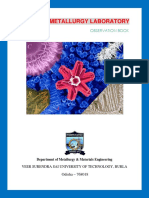 Physical Metallurgy Laboratory Manual PDF