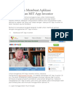 Cara Mudah Membuat Aplikasi Menggunakan MIT App
