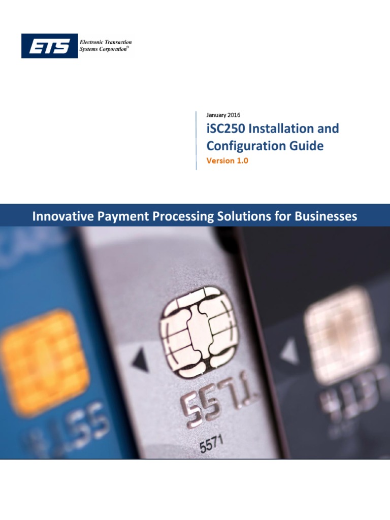 Ets Terminal Ingenico ISC250 Installation and Configuration Guide | PDF ...
