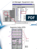 WBTS Element Manager: Equipment View: Compare Location of Faulty Unit With Supplementary Info Field