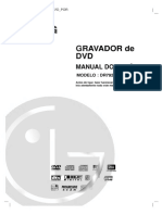 Gravador de DVD LG DR7923B Manual Do Usuario