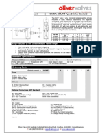 Product Data Sheet G12MF, MM, FM Type 2 Valve Manifold: Key Features of The Oliver Needle Valve Range