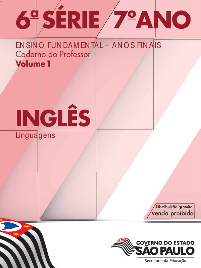 Caderno do Aluno Inglês 3 ano vol 1 2014-2017