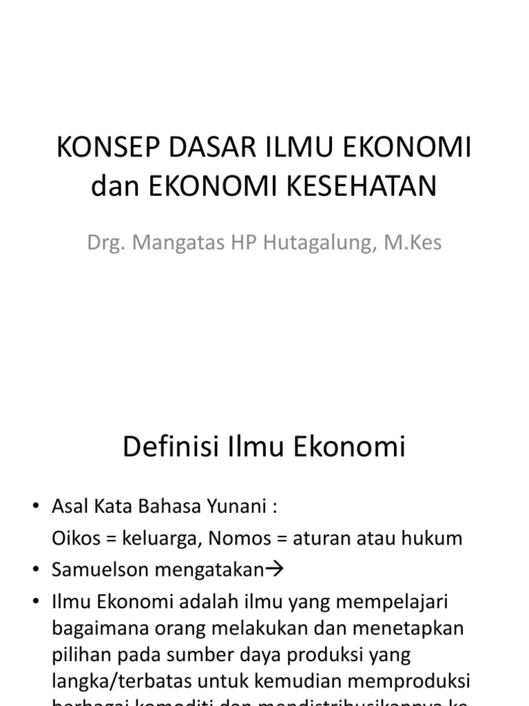 Benefit Cost Dalam Ilmu Ekonomi