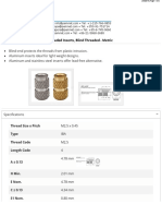 IBA M2.5 4 Molded InThreadedInserts BlindThreaded Metric