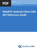 Webrtc Android Client Sdk API Reference Guide