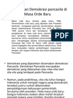 Pelaksanaan Demokrasi Pancasila Di Masa Orde Baru