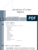 Applications of Linear Algebra: A Group I Project by