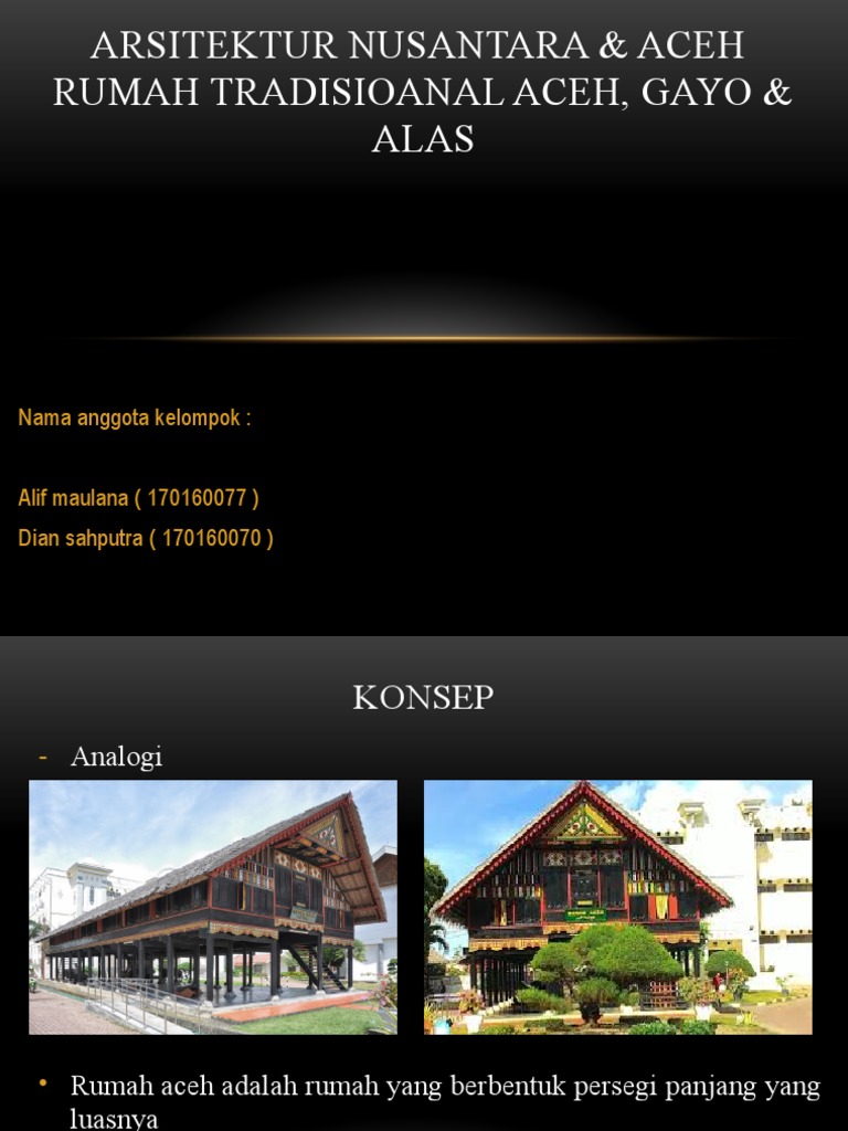 Arsitektur Rumah Adat Aceh