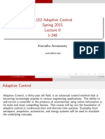 2.153 Adaptive Control Spring 2015 1-246: Anuradha Annaswamy