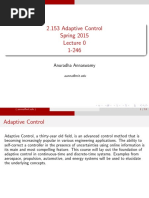 2.153 Adaptive Control Spring 2015 1-246: Anuradha Annaswamy