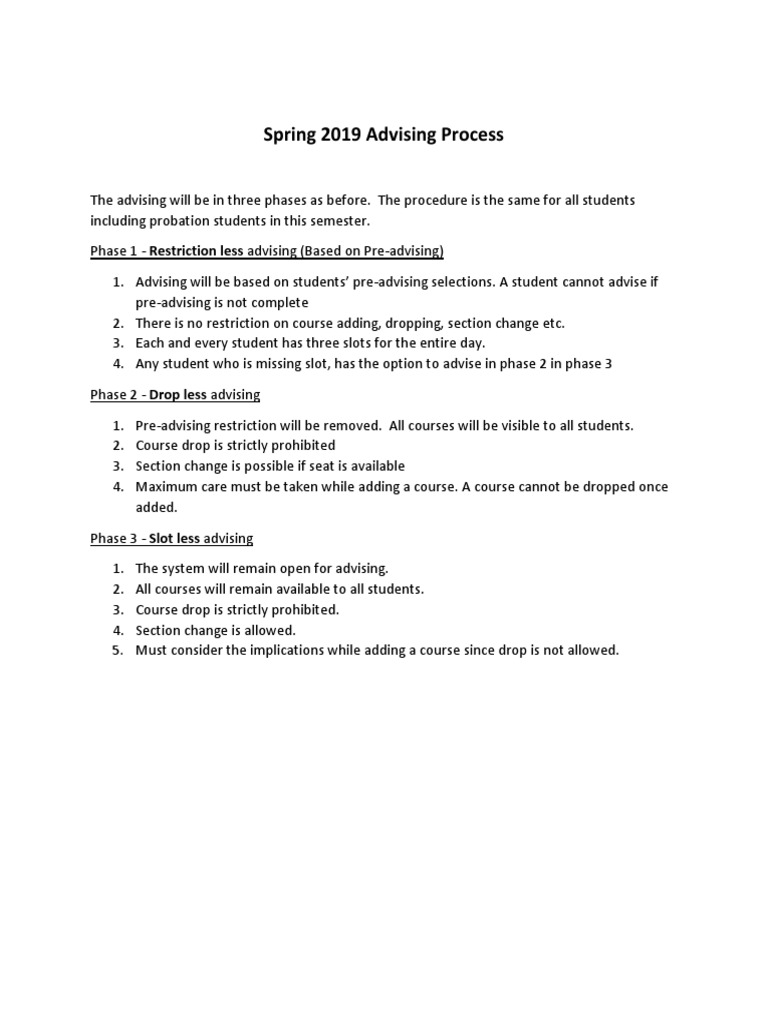 191-Advising - Guidline | PDF | Career & Growth | Self-Improvement