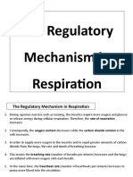 Regulatory Mechanism in Respiration