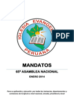 Mandatos de La 65a Asamblea Nacional1