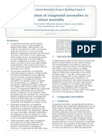 The Contribution of Congenital Anomalies To Infant Mortality