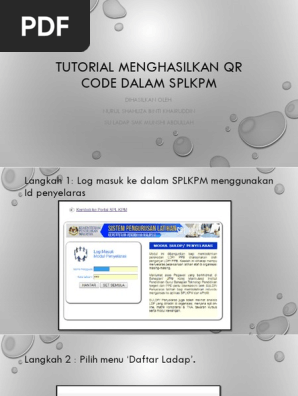 Cara Buat Qr Code Kehadiran Splkpm