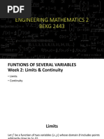 Engineering Mathematics 2 BEKG 2443: D Zini