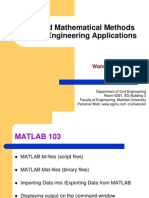 Advanced Mathematical Methods For Civil Engineering Applications
