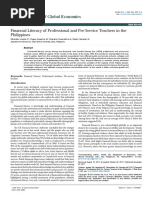 Financial Literacy of Professional and Preservice Teachers in The Philippines 2375 4389 1000267 PDF