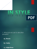IN STYLE 1 (Physical Description Lesson)