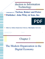 Introduction To Information Technology: Authors: Turban, Rainer and Potter Publisher: John Wiley & Sons, Inc