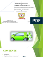 "Hybrid Electric Vehicle": A Seminar Presentation
