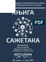 Knjiga Sažetaka 58. Kongresa Studenata Biomedicinskih Nauka Srbije Sa Internacionalnim Učešćem PDF