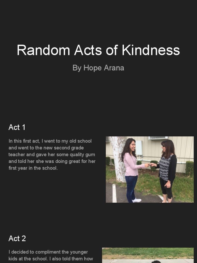 Random Acts of Kindness | PDF