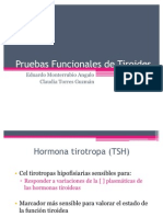 Pruebas de Función Tiroidea y Paratiroidea