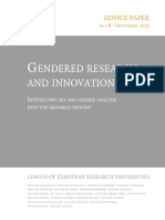 Endered Research and Innovation: Advice Paper