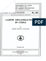 1928 Moises Poblete. Labor Organizations in Chile. US Department of Labor
