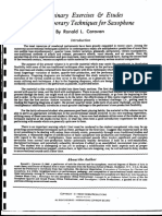 Ronald L. Caravan - Preliminary Exercises & Etudes in Contemporary Techniques For Saxophone PDF