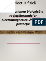 Actiunea Biologica A Radiatiilor Electromagnetice