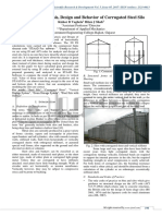 To Study The Analysis, Design and Behavior of Corrugated Steel Silo