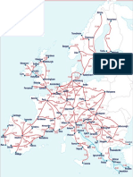 Karte Interrail Traveltime Map