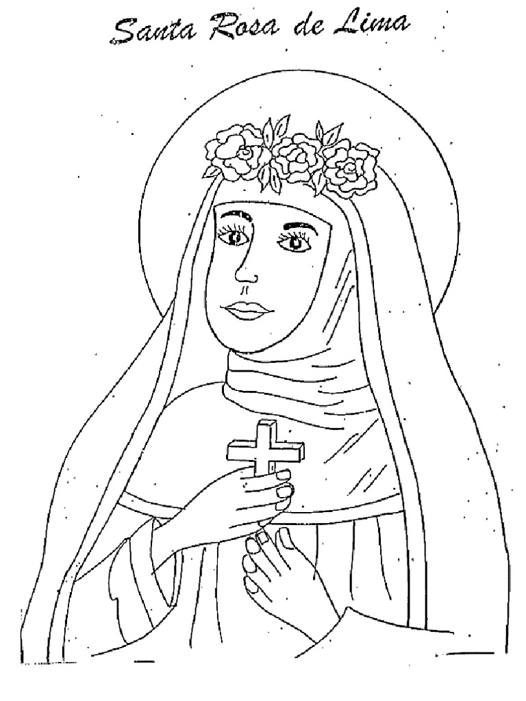 Santa Rosa de Lima para Armar y Pintar | PDF